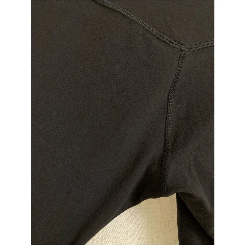 lululemon Align Asymmetrical Waist 25” Black Mid High-Waist Back Leggings